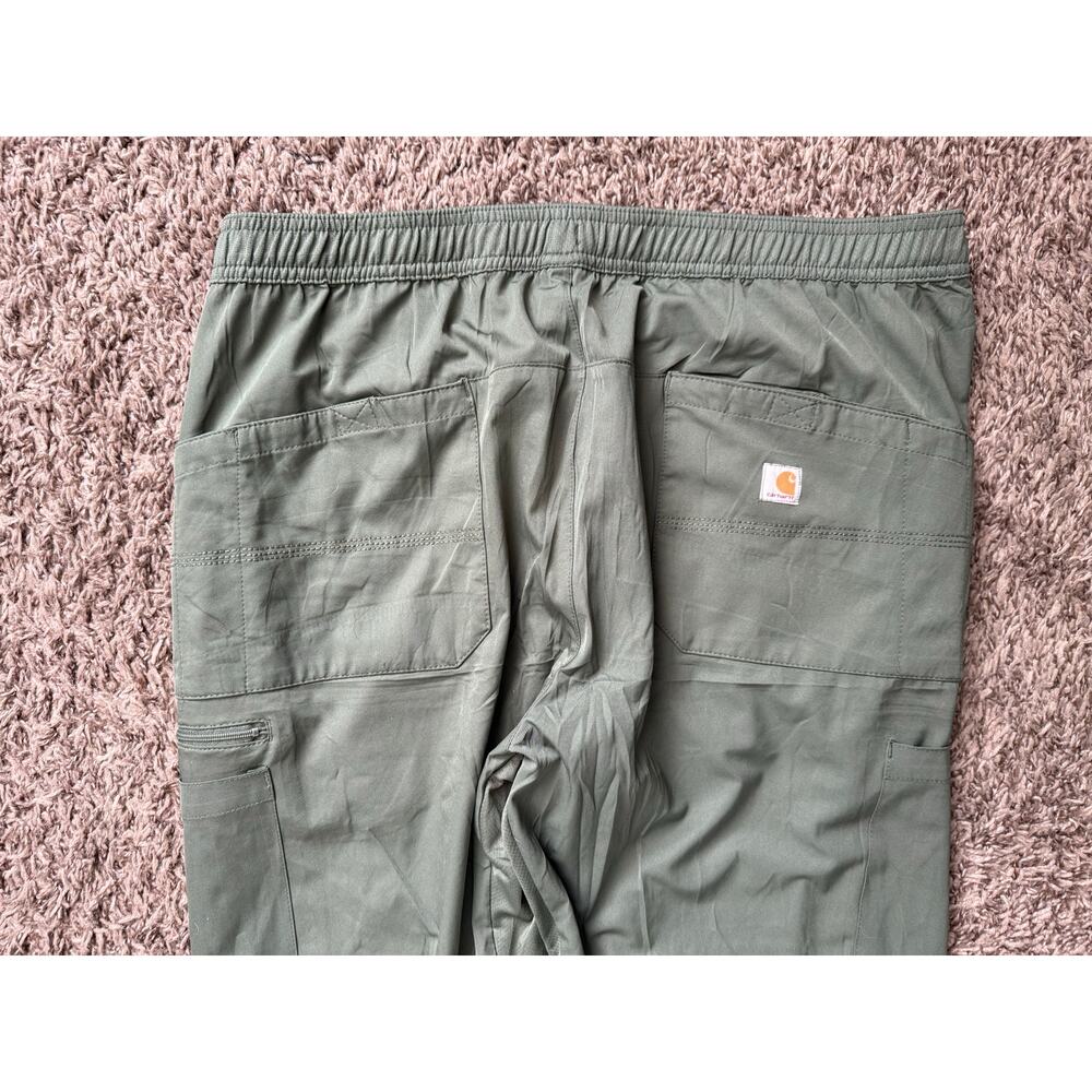Carhartt Force Mens Athletic Cargo Pants Size Large Green Drawstring Travel - Picture 9 of 9